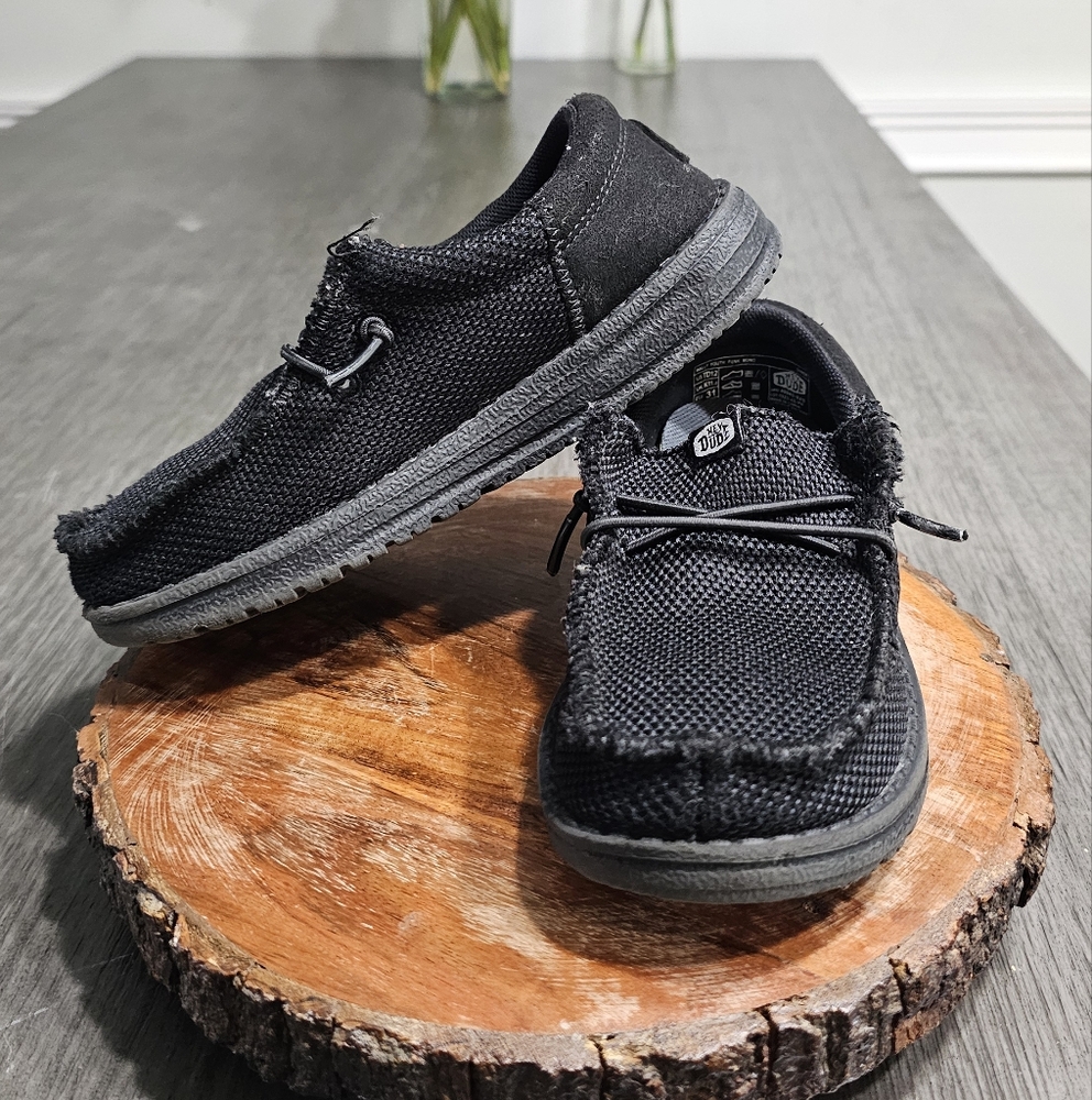 Hey Dude Black Slip-On Shoes